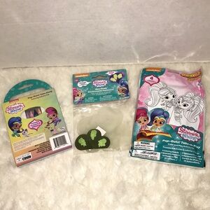 Shimmer and shine, color & play activity kit, coloring activity pad, glow decal